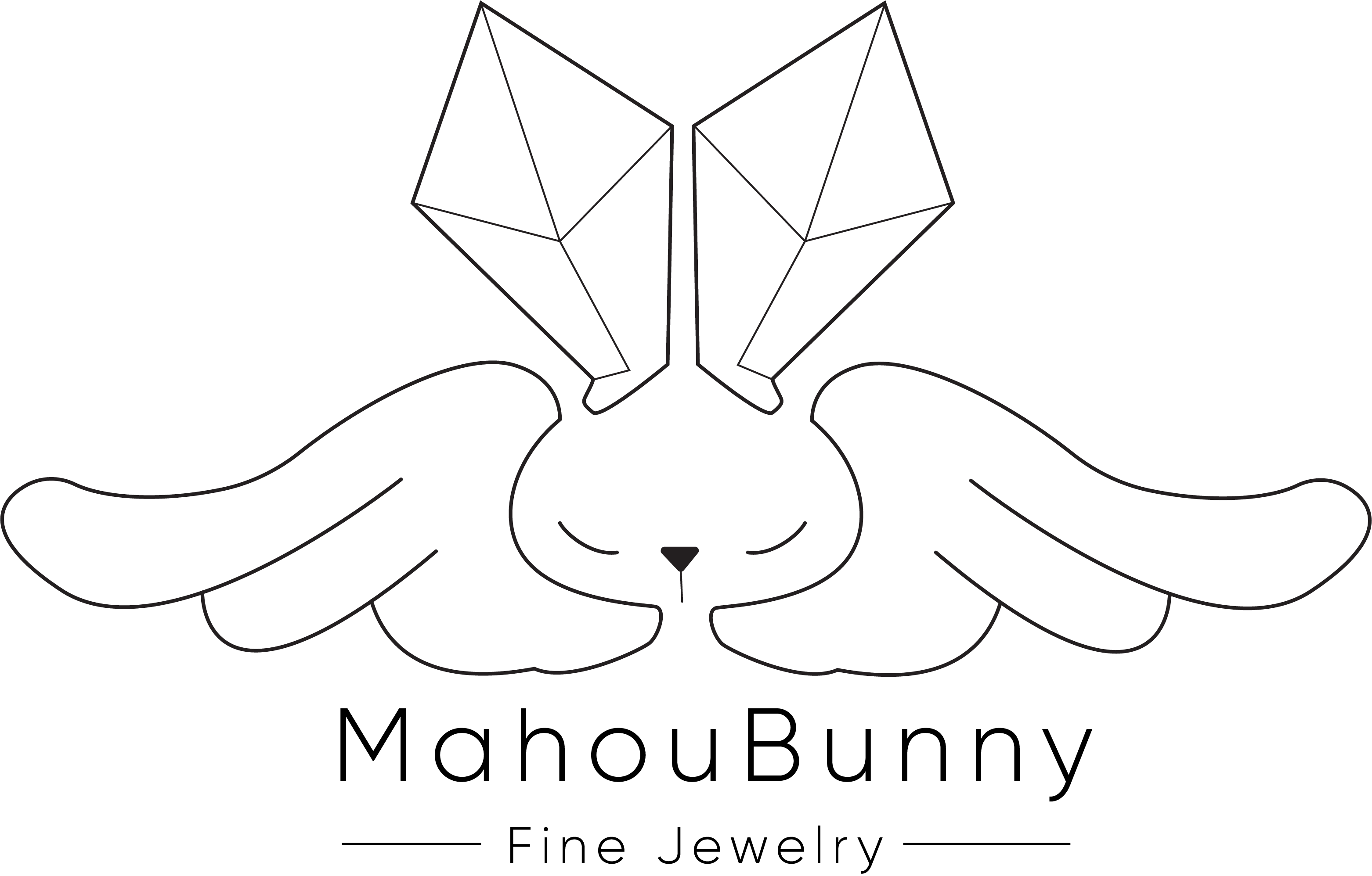 Image of Mahou Bunny black/ white Logo