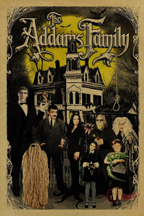 Addams Family 1964 Poster