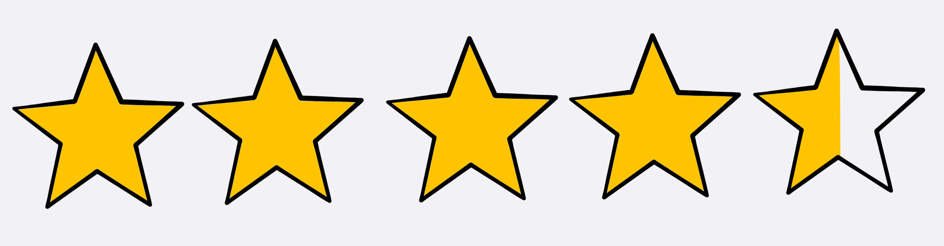 four and a half stars